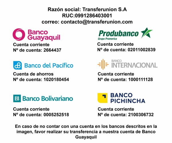 01 CUENTAS BANCARIAS TRANSFERUNION S.A. 2024_Mesa de trabajo 1